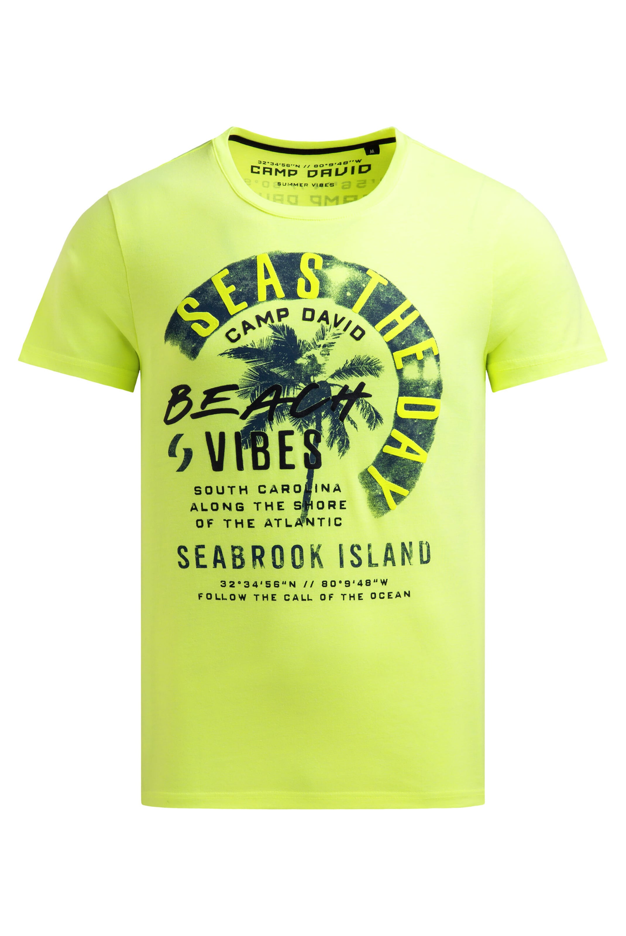 CAMP DAVID Shirt in Yellow: front