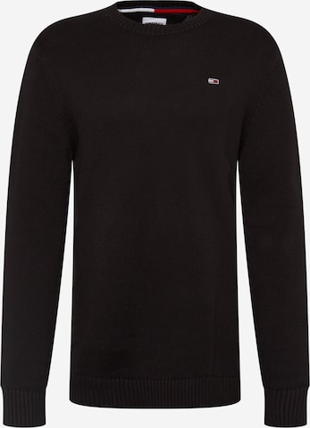 Tommy Jeans Sweater 'Essential' in Black: front