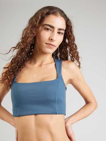 Girlfriend Collective Bralette Sports Bra 'Natalie' in Blue: front