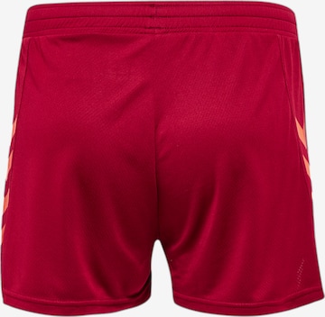 Hummel Regular Workout Pants 'Grid' in Red