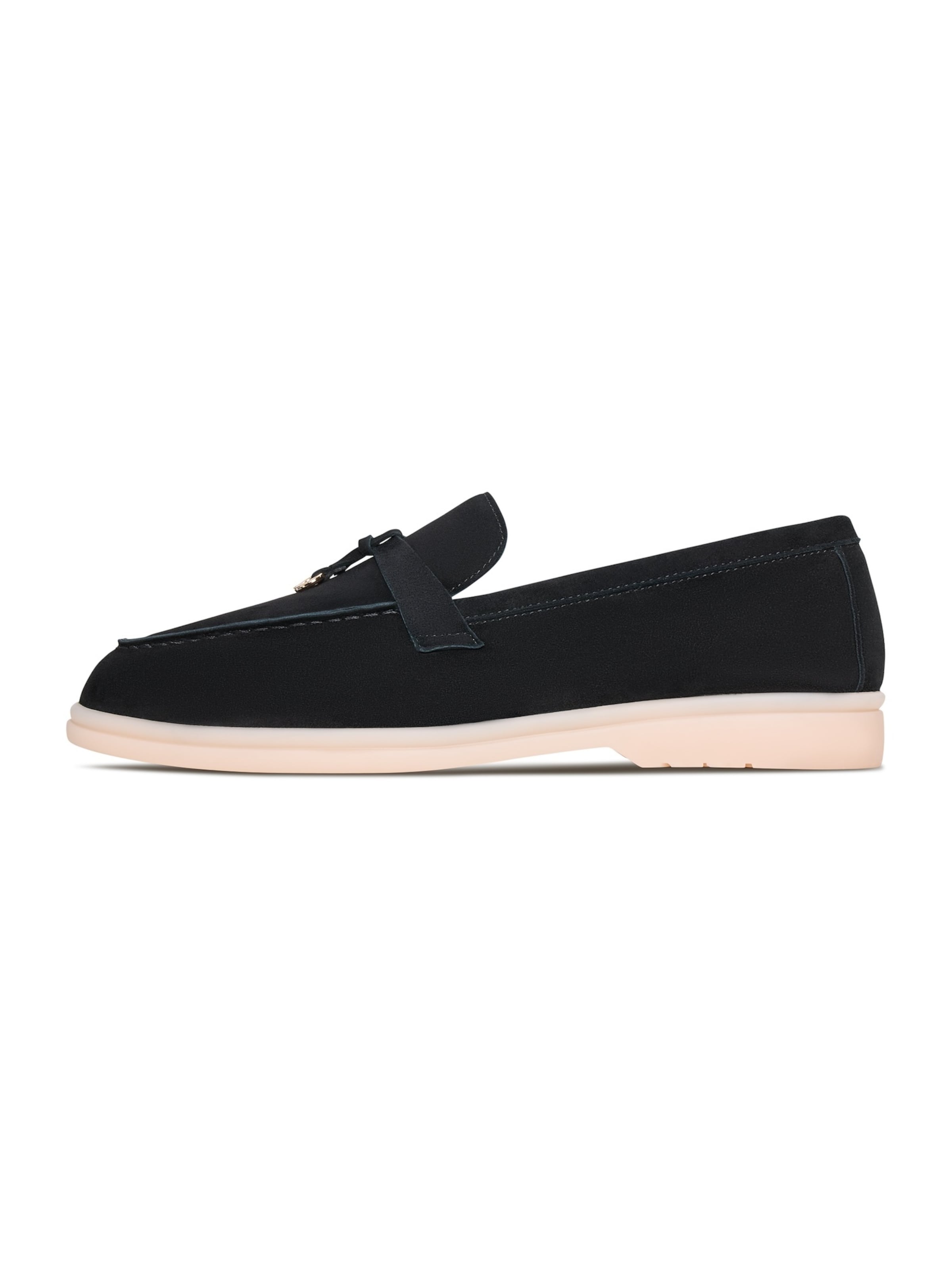 CESARE GASPARI Moccasin in Black: front