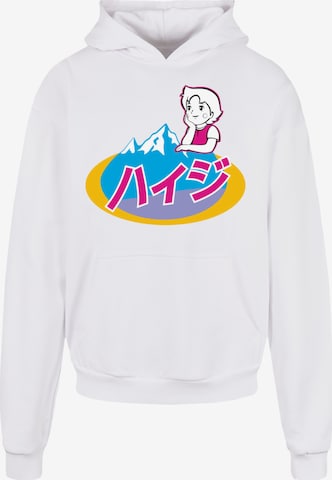 F4NT4STIC Sweatshirt 'Heidi Mountains Are Calling Heroes of Childhood' in White: front