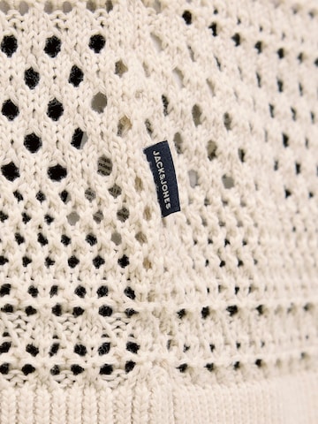 Jack & Jones Plus Knit cardigan in White
