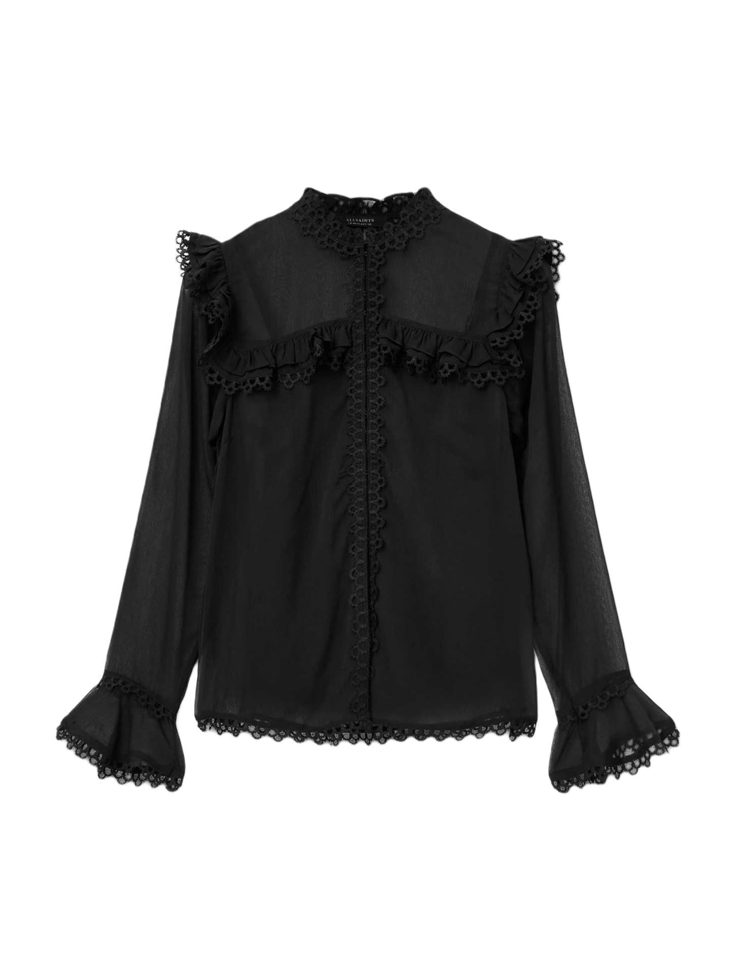 melns AllSaints Blūze 'CIARA': no priekšpuses
