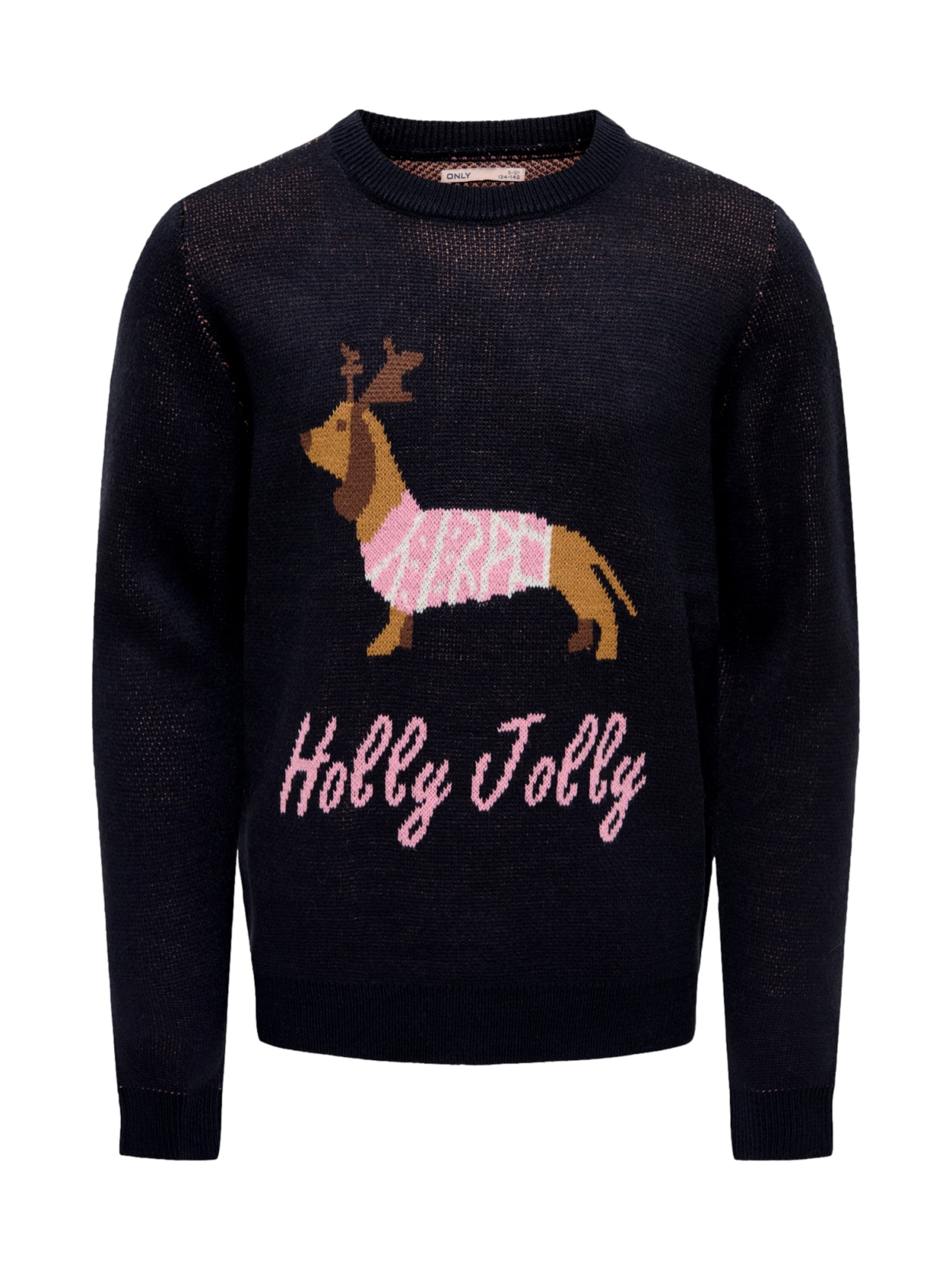 ONLY GIRLS Sweater 'KOGFala Xmas' in Blue: front