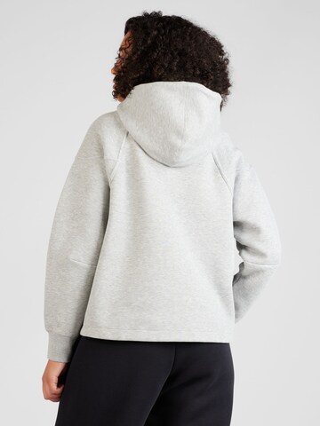 Nike Sportswear Athletic Zip-Up Hoodie in Grey