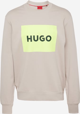 HUGO Red - Sweatshirt 'Duragol' em cinzento: frente