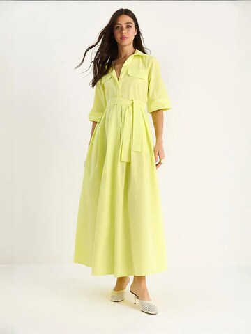 Robe-chemise Bianco Lucci en jaune