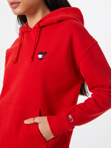 Tommy Jeans Sweatshirt 'HOMESPUN HEART' in Red