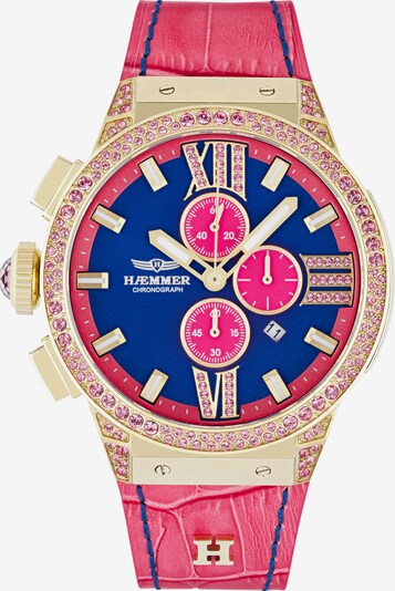 HAEMMER Uhr in blau / pink / hellpink / weiß, Produktansicht