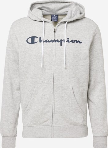 Champion Authentic Athletic Apparel Sweat jacket in Grey: front