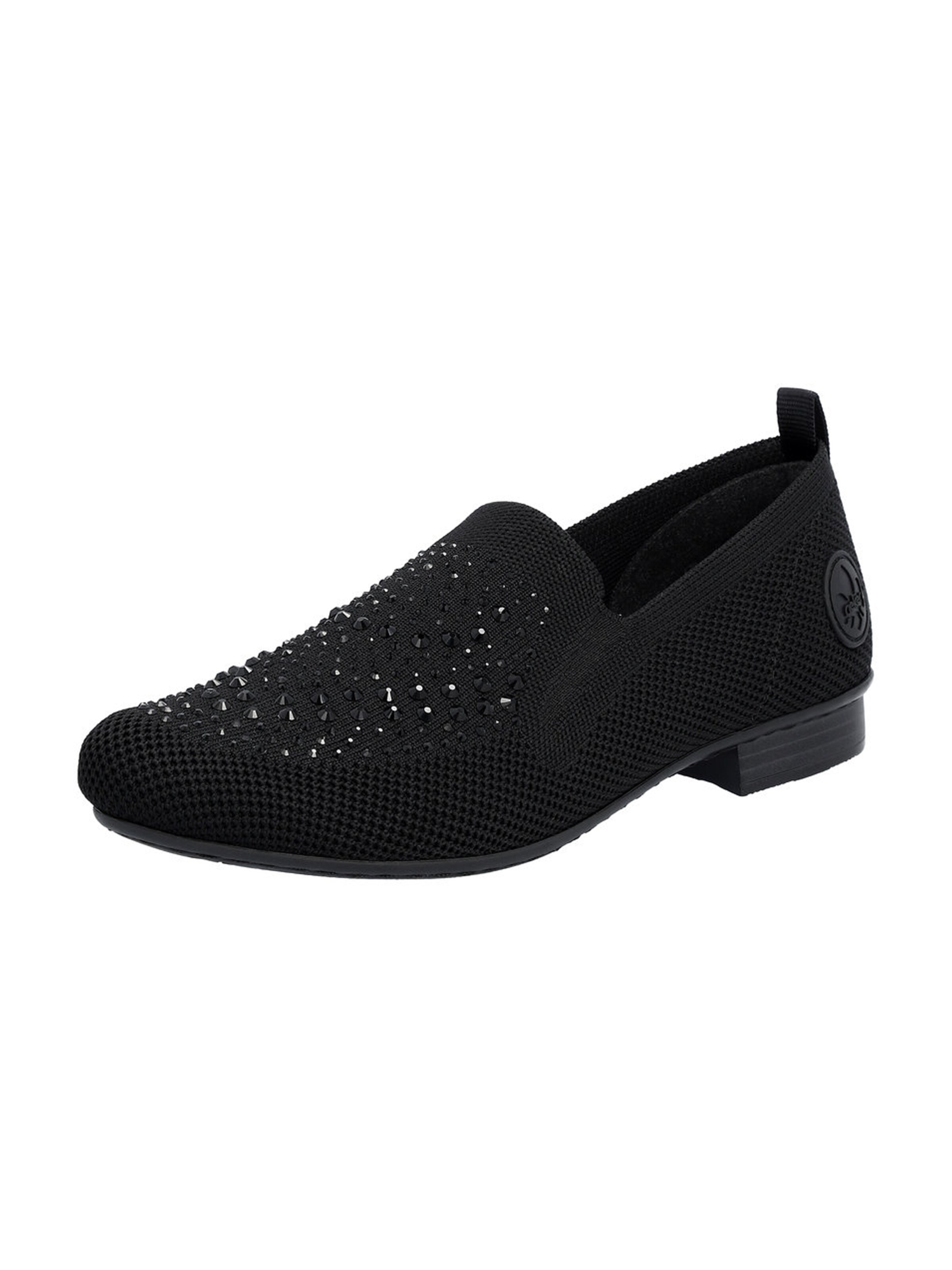 Chaussure basse Rieker en noir : devant