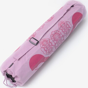 YOGISTAR.COM Sports Bag in Pink: front