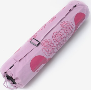 YOGISTAR.COM Sports Bag in Pink: front