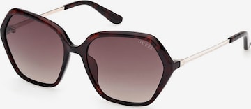 Occhiali da sole di GUESS in marrone: frontale