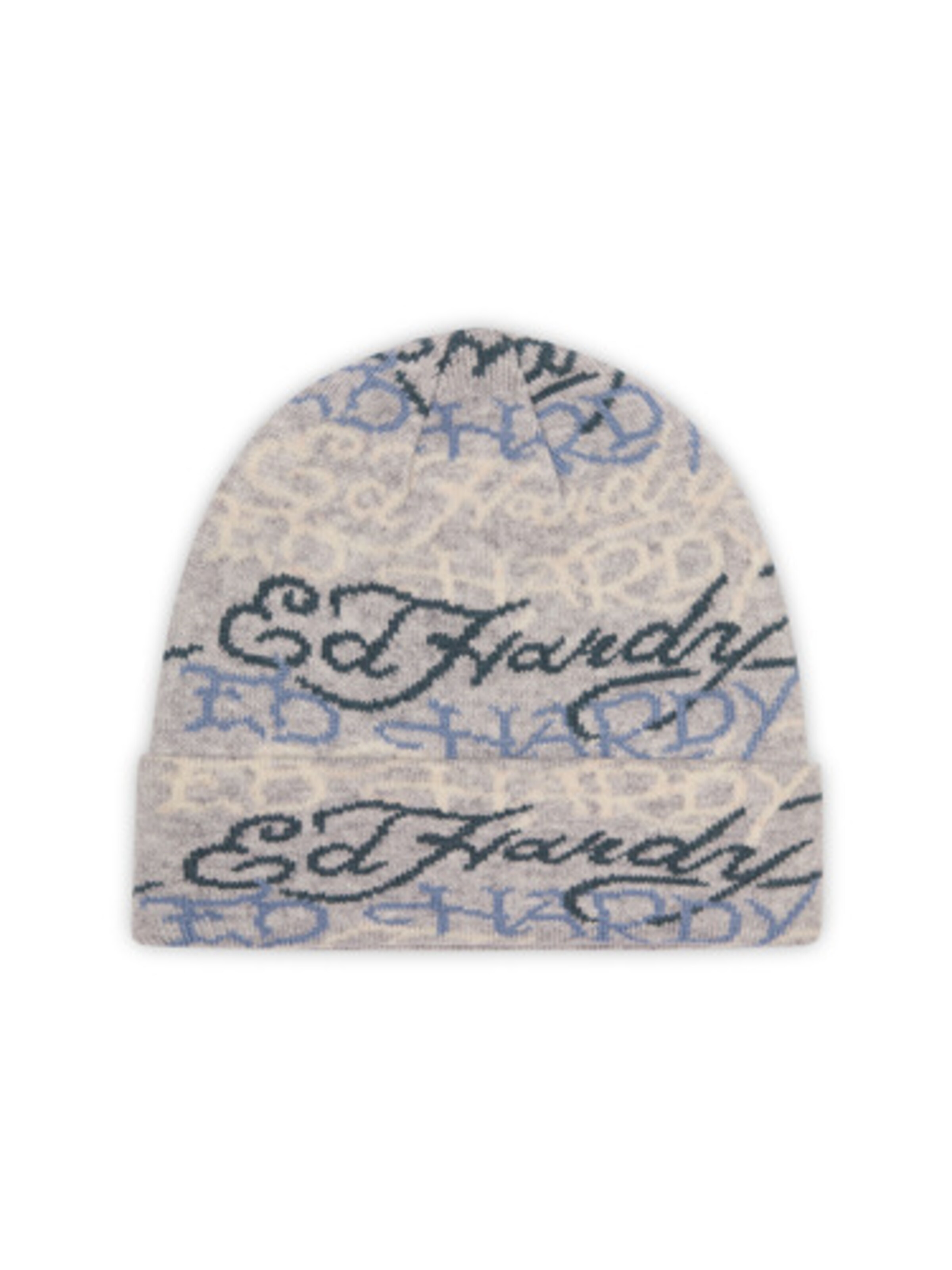 Bonnet Ed Hardy en gris : devant