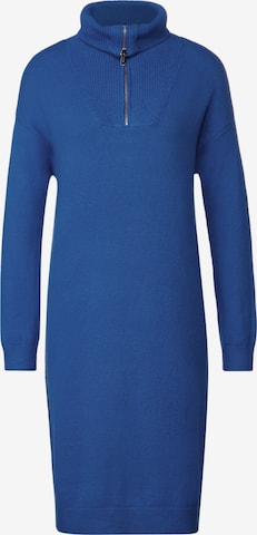 STREET ONE Knitted dress in Blue: front