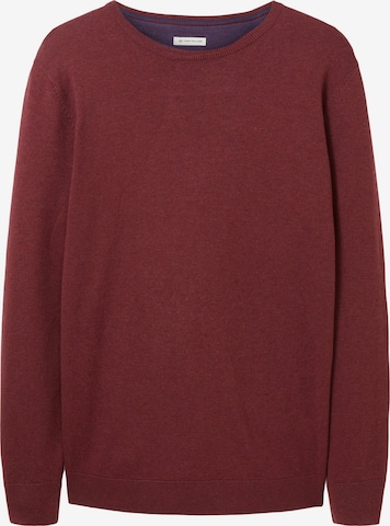 Regular fit Pullover di TOM TAILOR in rosso: frontale