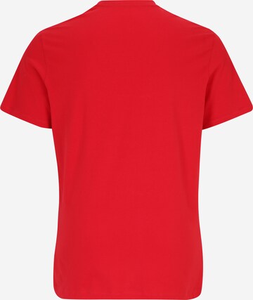 Jack & Jones Plus T-shirt 'ZURI' i röd