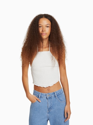 Bershka Top in Beige: front