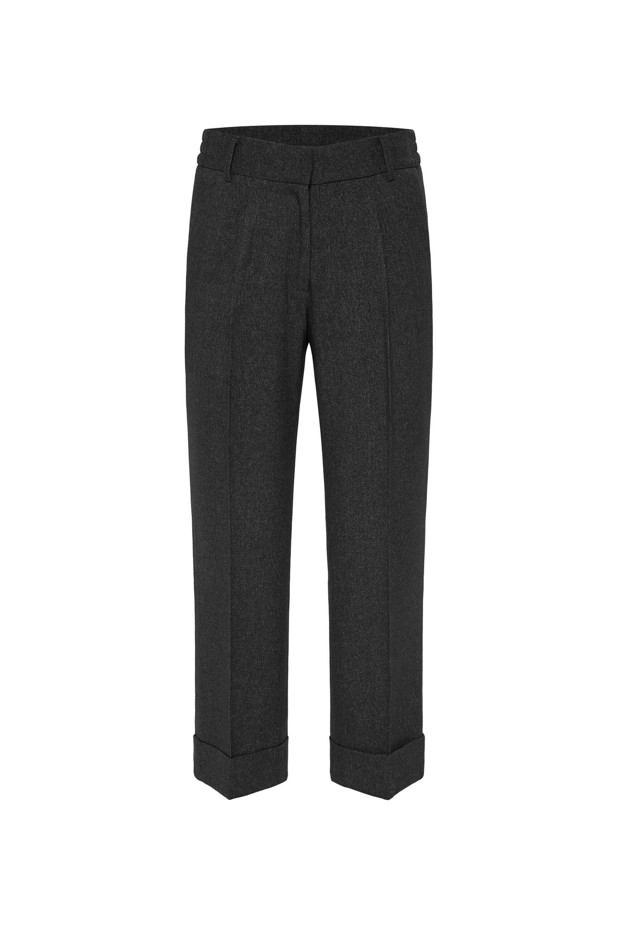 SENSES.THE LABEL Loosefit Bügelfaltenhose in Grau: Vorderseite