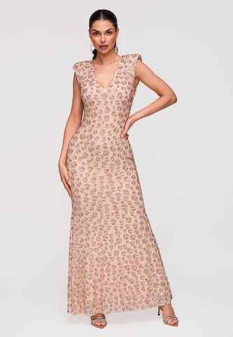 Ombre Evening dress in Beige