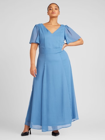 EVOKED Jurk 'BELLA' in Blauw: voorkant