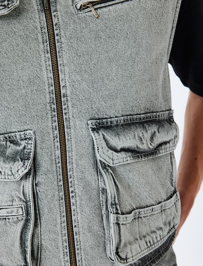 Koton Weste in grey denim, Produktansicht