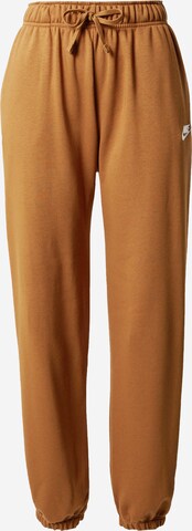 Nike Sportswear Trousers in Brown: front