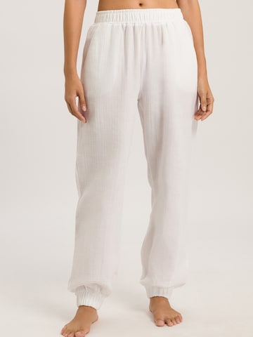 Hanro Pajama Pants ' Sleep & Lounge ' in White: front