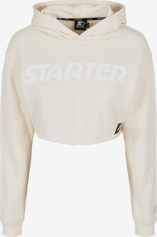 Sweat-shirt Starter Black Label en beige : devant