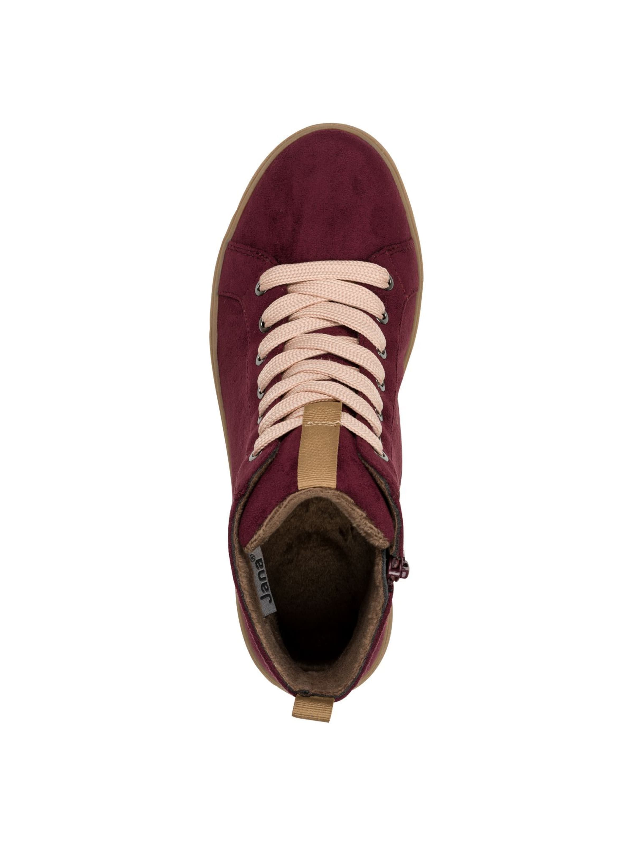 JANA Sneakers hoog in Rood