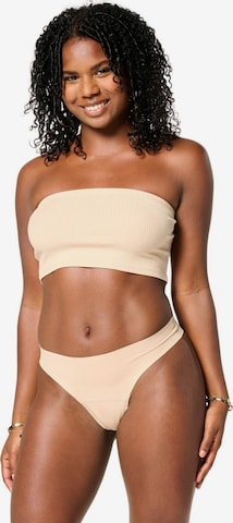 Moodies Undies String 'Everyday Lasercut String licht' in Beige: voorkant