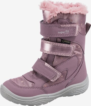 Boots da neve 'Crystal' di SUPERFIT in lilla: frontale