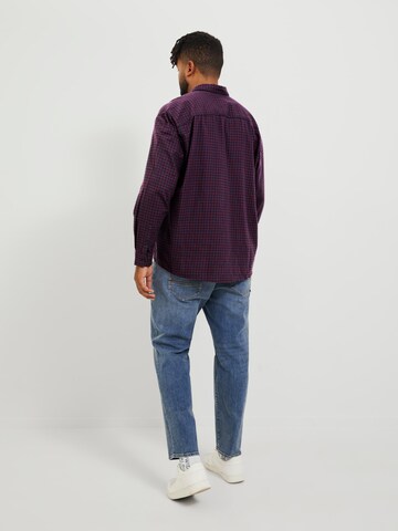 Jack & Jones Plus Regular fit Overhemd 'Gingham' in Lila