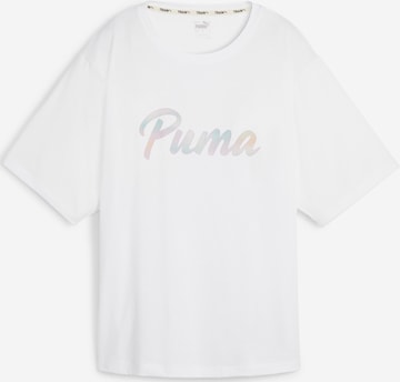 T-shirt fonctionnel PUMA en blanc : devant