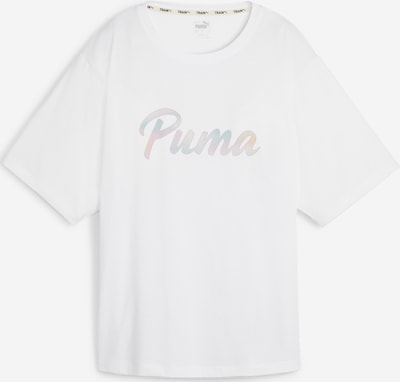 PUMA T-shirt fonctionnel en bleu / violet / orange / blanc, Vue avec produit