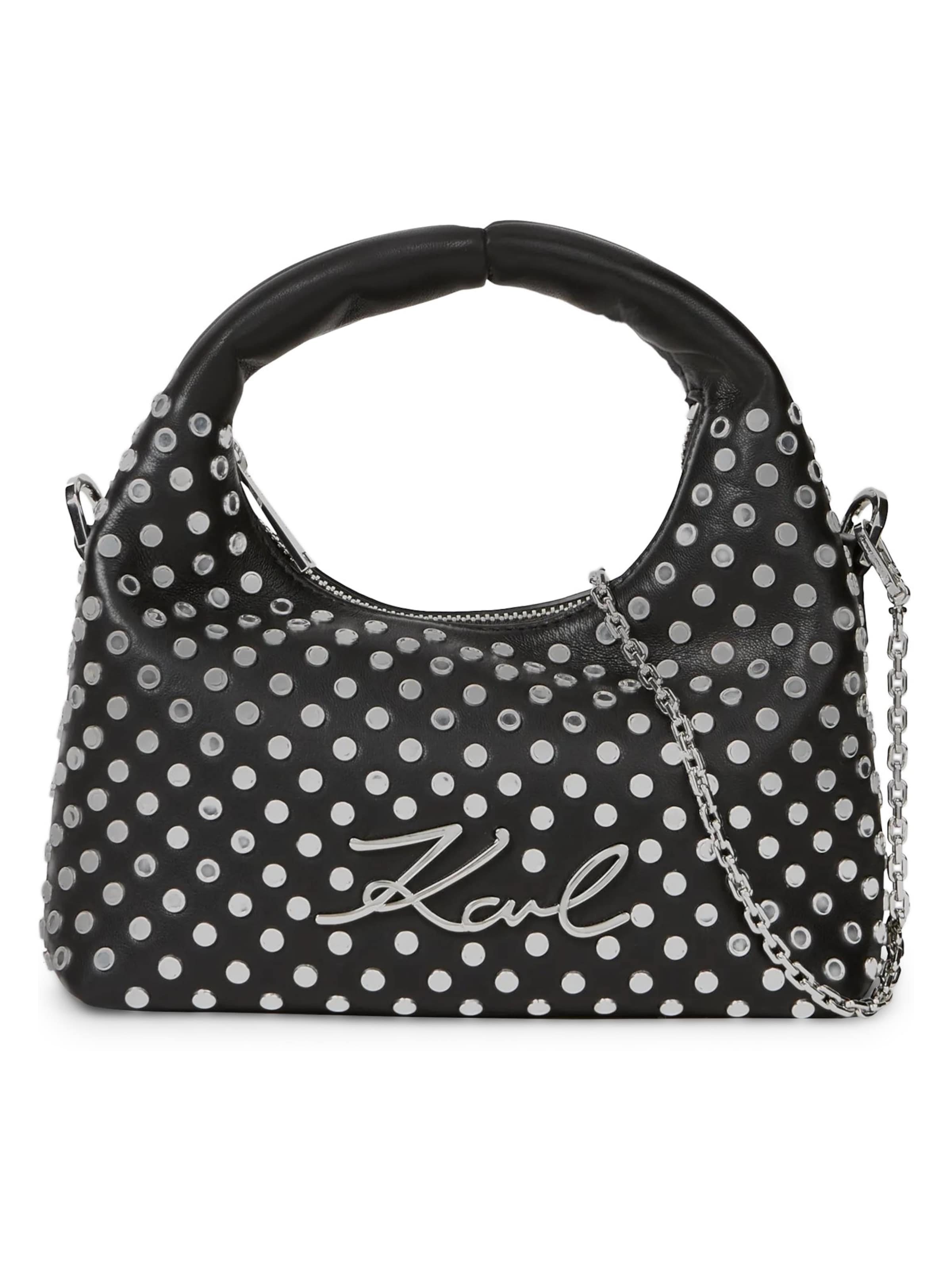 Karl Lagerfeld - Bolso de mano 'K/Soiree' en negro: frente
