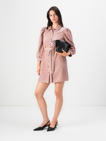 JDY Sukienka koszulowa 'JDYULLA OHIO' w kolorze różowy