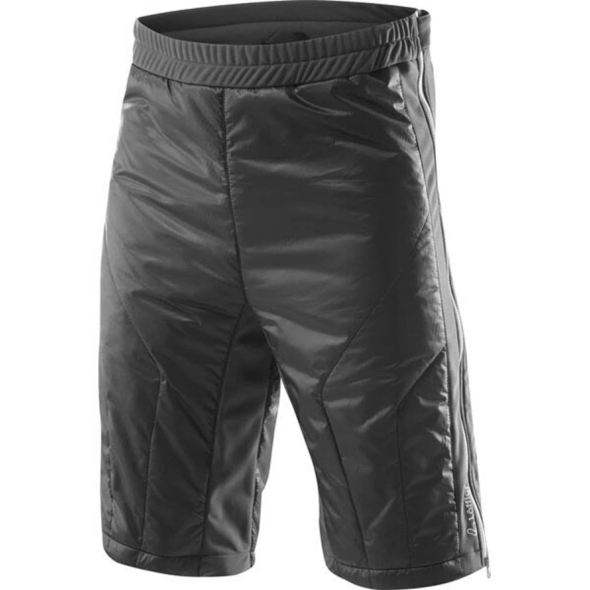 Löffler Regular Workout Pants in Black: front