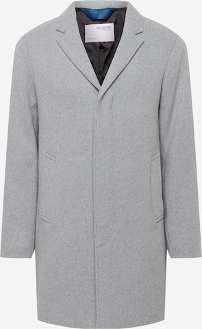 SELECTED HOMME Between-Seasons Coat 'Hagen' in Grey: front