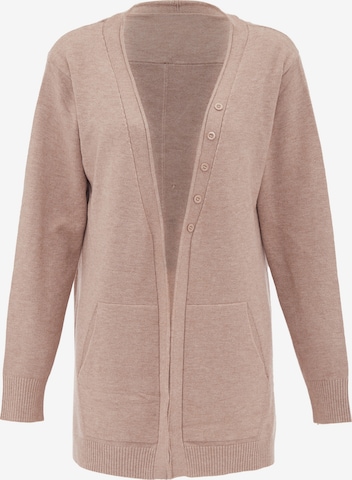 BLONDA Knit Cardigan in Beige: front