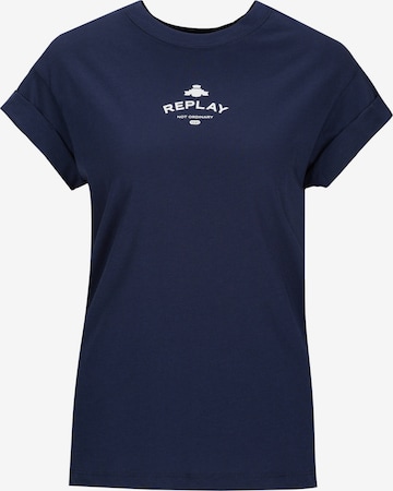 REPLAY Shirt in Blauw: voorkant