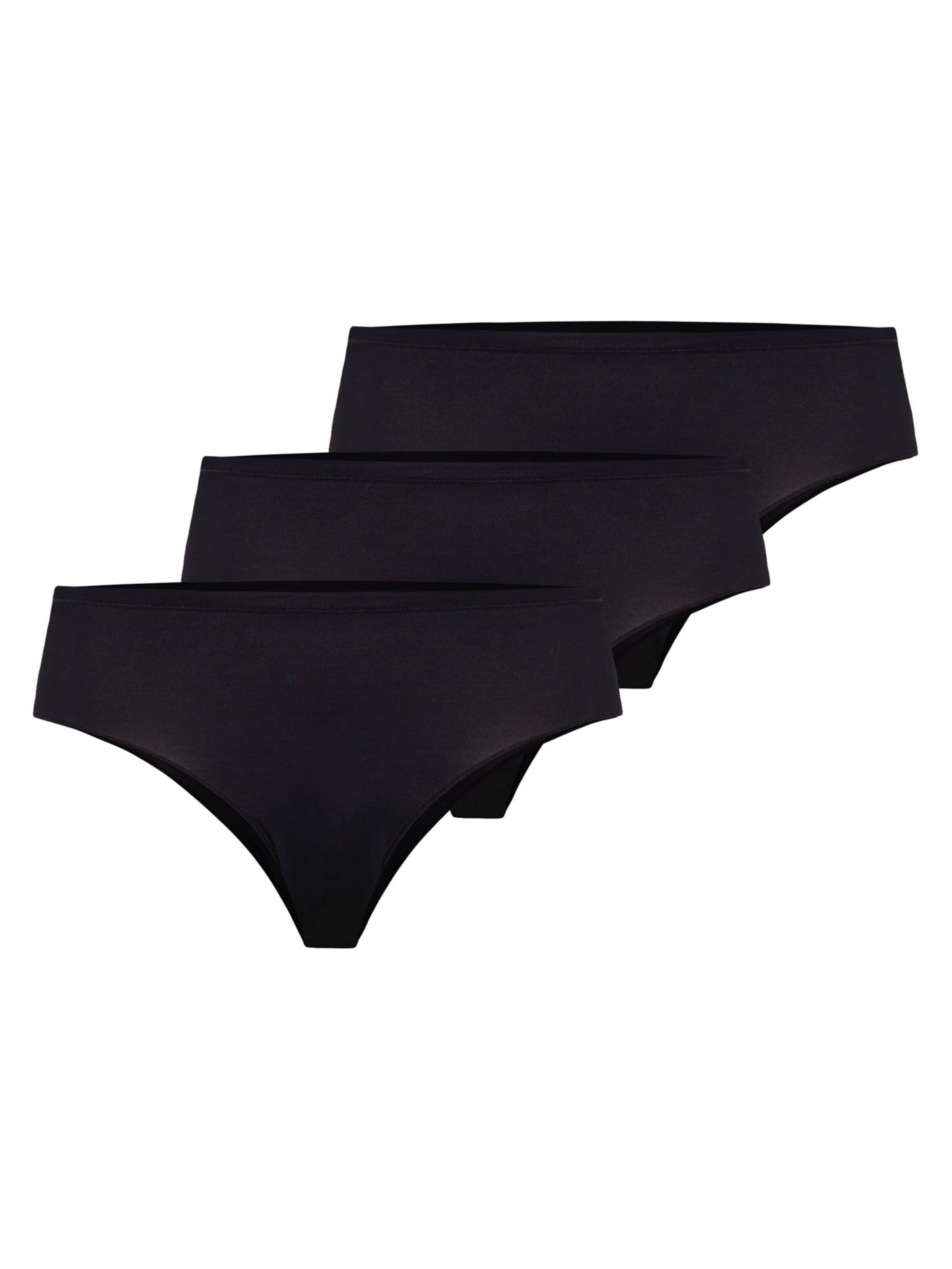 Hanro Slip 'Allure'‌‌‌‌ in Schwarz: Vorderseite