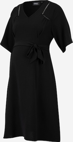 Only Maternity - Vestido 'METTA FLOW' en negro: frente