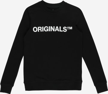 Jack & Jones Junior Sweatshirt 'Clean' in Black: front