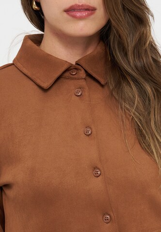 Anna Field Blouse in Brown