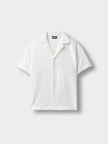 Burocs Hemd 'Structured'‌‌‌‌‌‌‌‌ in Weiß: Vorderseite