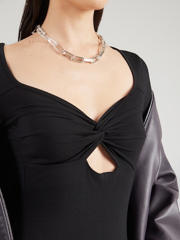 ABOUT YOU Bodi majica 'Jacqueline' | črna barva