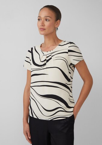 s.Oliver BLACK LABEL Blouse in Beige: voorkant